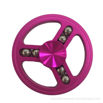 Made in China Game Spinner Reduced Pressure Fidget Hand Spinner Metal Finger Spinner Round Wheel Bearing with Beading